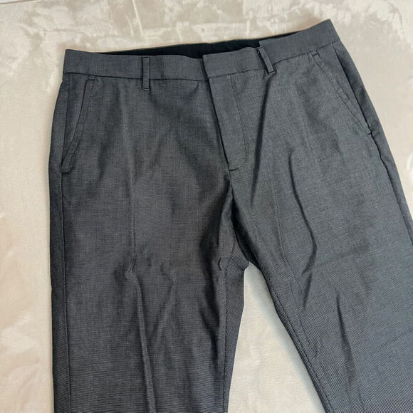 Bonobos Pants Mens 35x32 Grey Tuesday Slim Fit Flat Front Stretch Twill Preppy - Picture 2 of 16